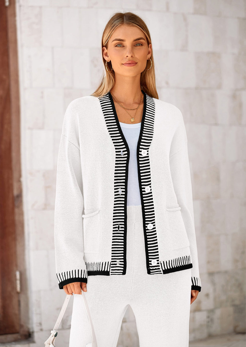 Lounge Sets for Women Fall Loungewear 2 Piece Outfits Cardigan Sweaters Track Suit Matching Winter Clothing