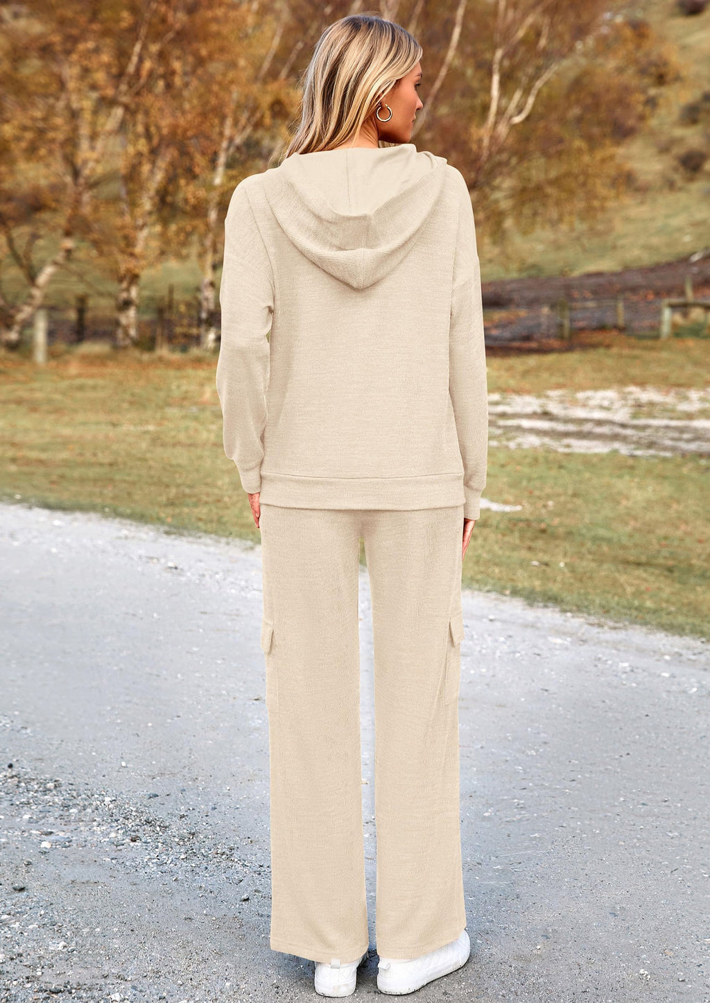 2 Piece Sets For Women Fall Sweatsuits Outfits Lounge Matching Hoodie Set Travel Track Suits Winter Clothes