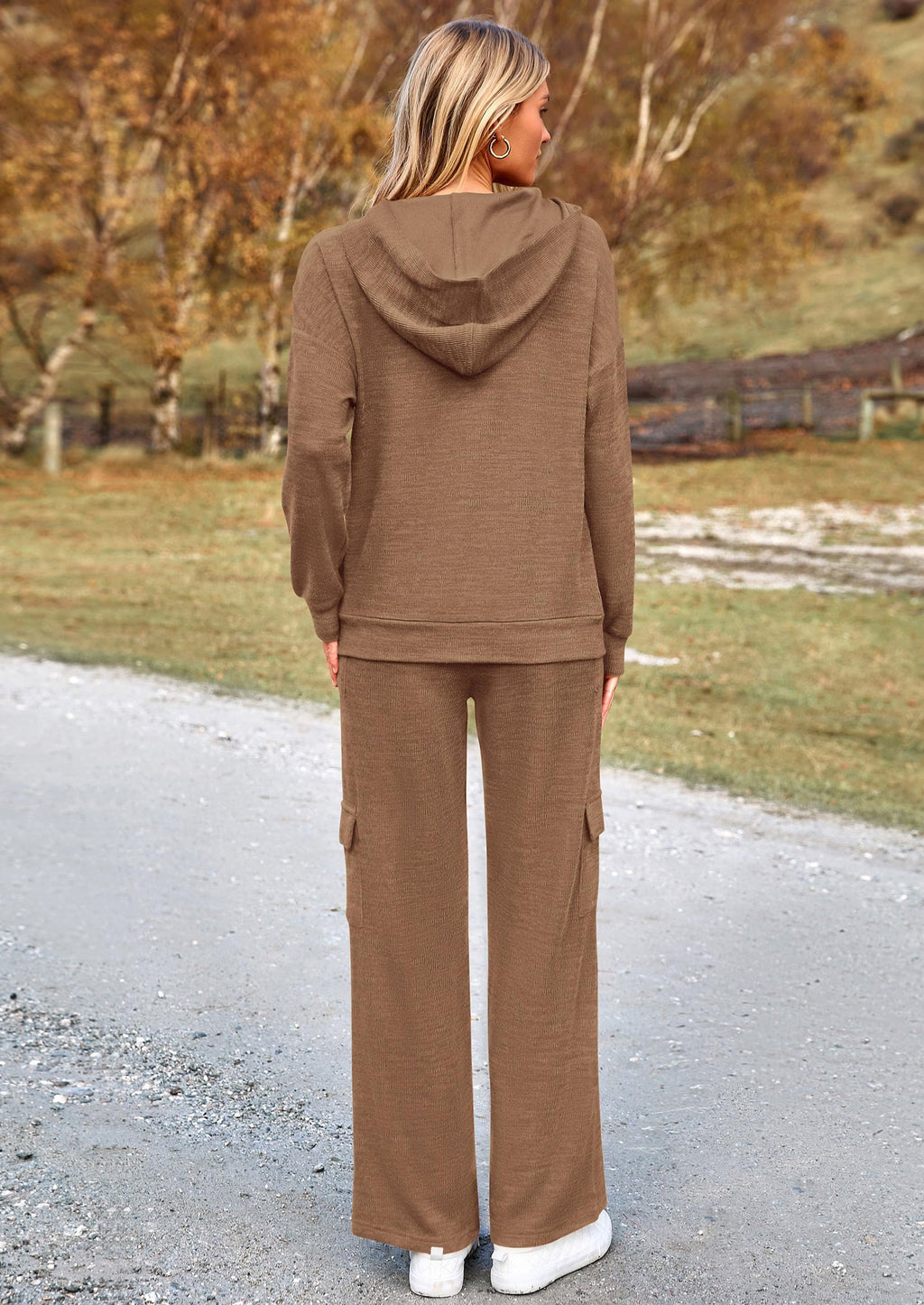 2 Piece Sets For Women Fall Sweatsuits Outfits Lounge Matching Hoodie Set Travel Track Suits Winter Clothes