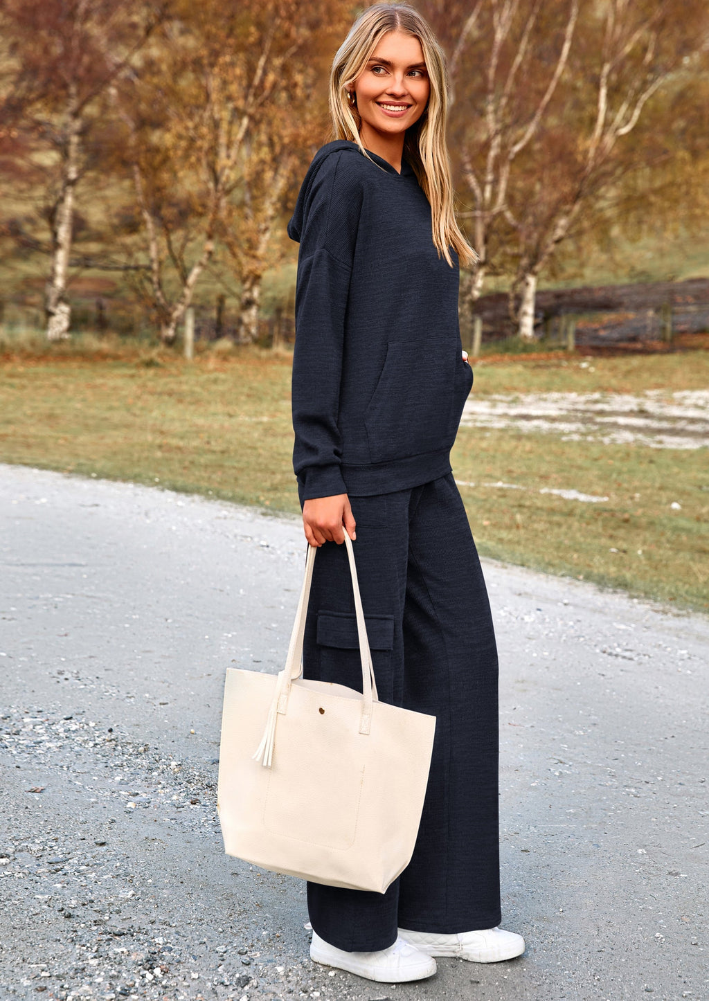 2 Piece Sets For Women Fall Sweatsuits Outfits Lounge Matching Hoodie Set Travel Track Suits Winter Clothes