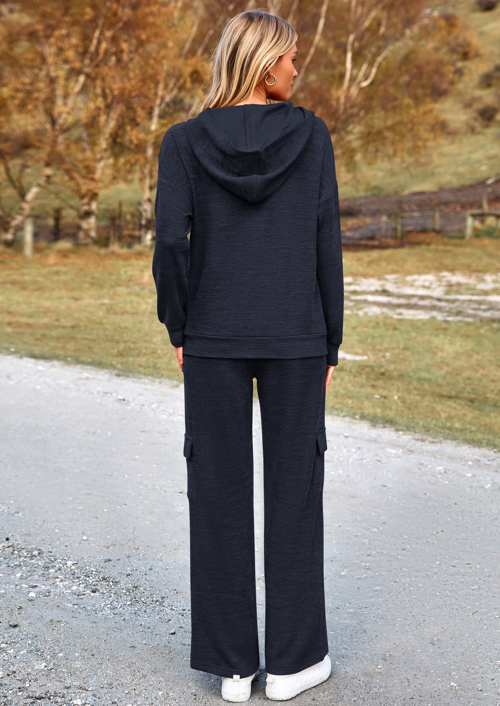 2 Piece Sets For Women Fall Sweatsuits Outfits Lounge Matching Hoodie Set Travel Track Suits Winter Clothes