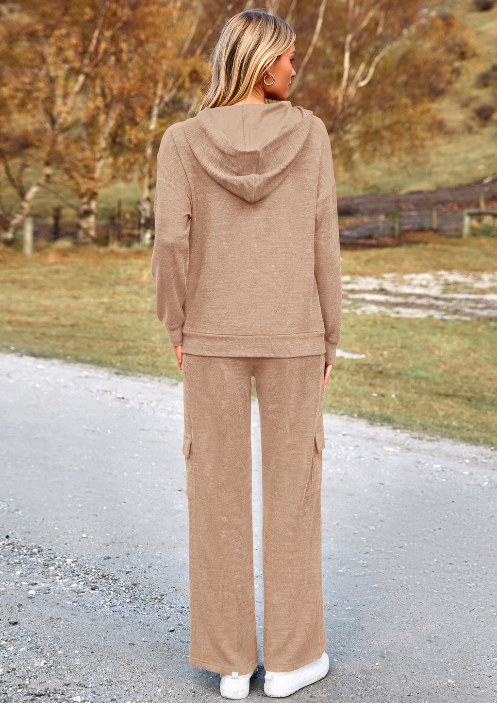 2 Piece Sets For Women Fall Sweatsuits Outfits Lounge Matching Hoodie Set Travel Track Suits Winter Clothes