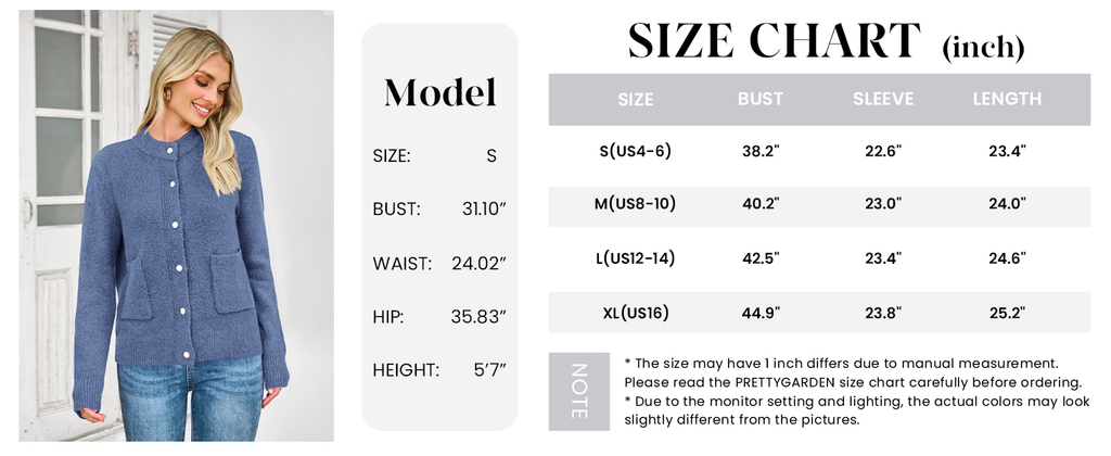 Women's Knit Cardigan Sweaters Casual Long Sleeve Open Front Button Up Ribbed Fall Spring Sweater Jackets