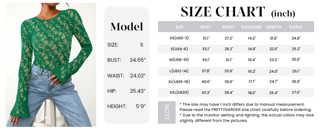 Womens Lace Long Bell Sleeve Tops Fall Sexy See Through Sheer Floral Blouse Shirt Fitted Going Out Outfits