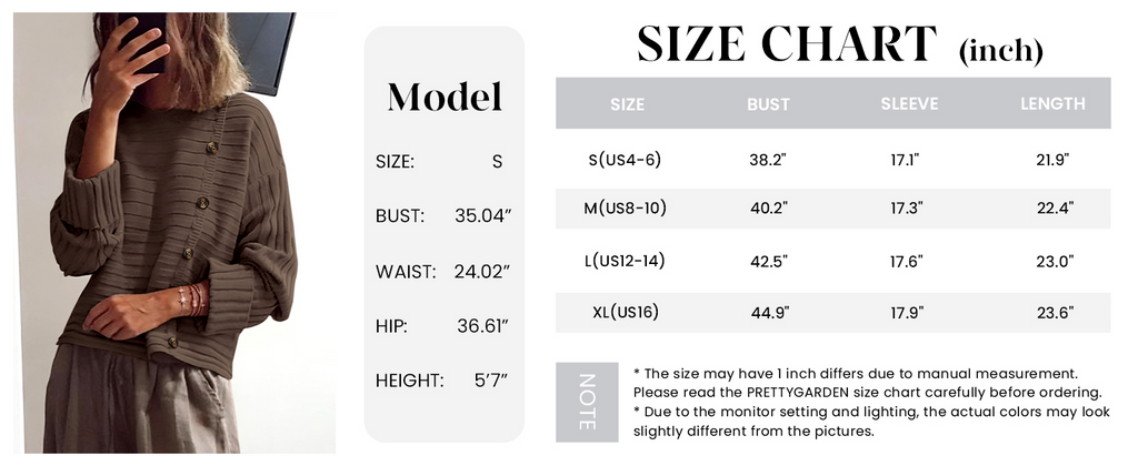 Womens Sweaters Fall Casual Long Sleeve Crewneck Button Loose Winter Knit Pullover Sweater Tops