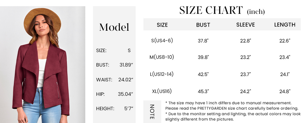 Women's Faux Suede Jackets Fashion Fall Clothes Long Sleeve Open Front Cropped Coat Outwear