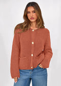 Cardigan Sweaters for Women Trendy Oversized Knit Chunky Button Cardigans Fall Winter Outfits with Pockets