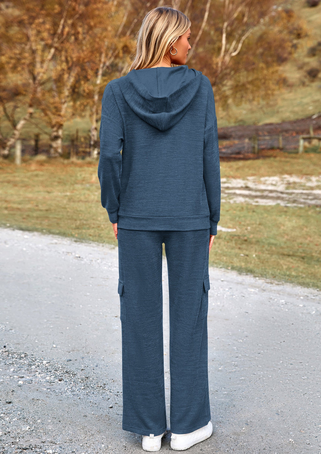 2 Piece Sets For Women Fall Sweatsuits Outfits Lounge Matching Hoodie Set Travel Track Suits Winter Clothes