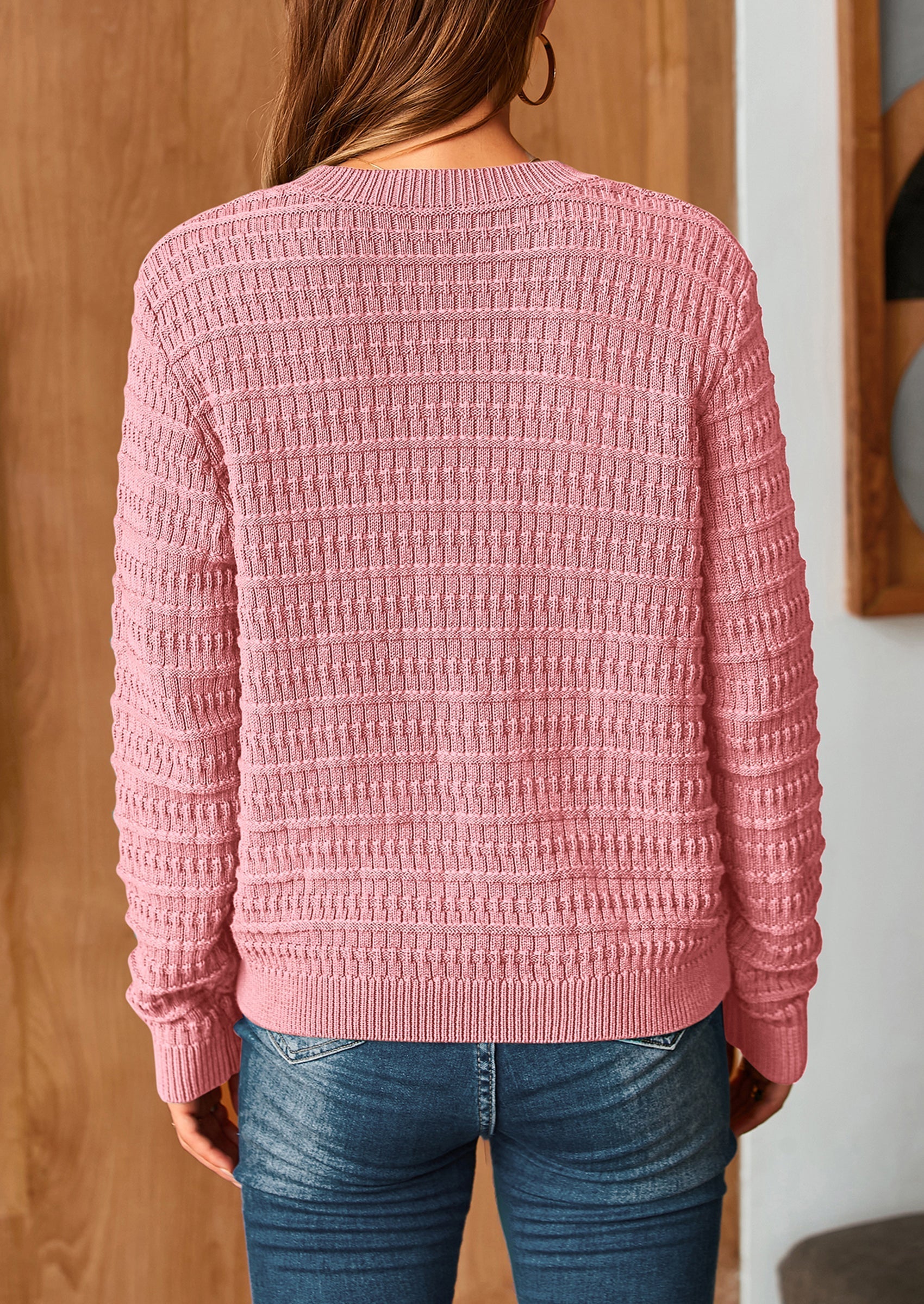 Women's Knit Cardigan Sweaters Casual Long Sleeve Open Front Button Down Trendy Jackets Outerwear