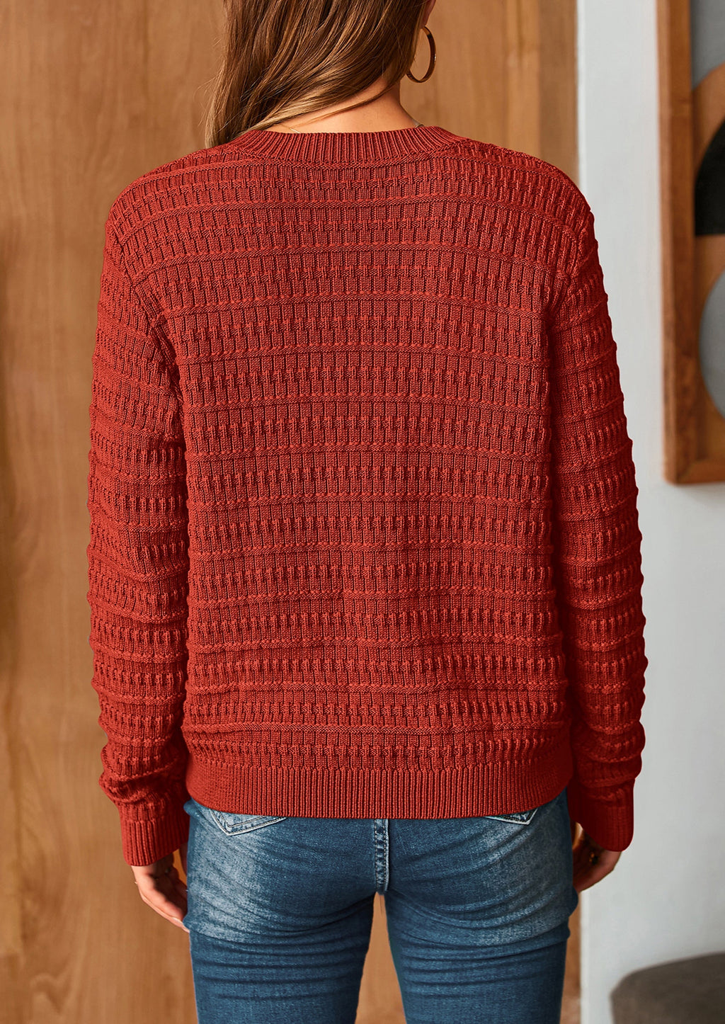 Women's Knit Cardigan Sweaters Casual Long Sleeve Open Front Button Down Trendy Jackets Outerwear