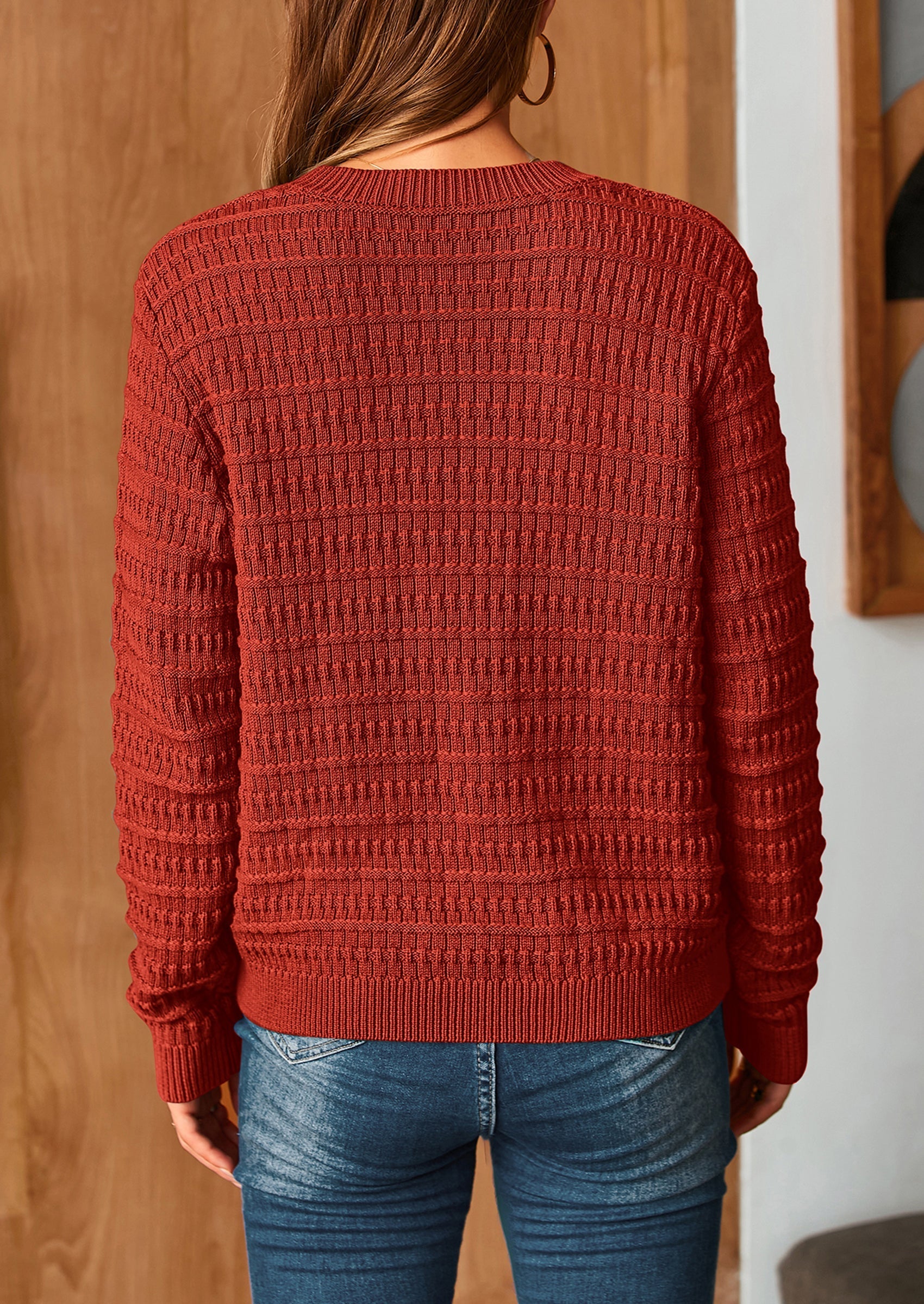 Women's Knit Cardigan Sweaters Casual Long Sleeve Open Front Button Down Trendy Jackets Outerwear