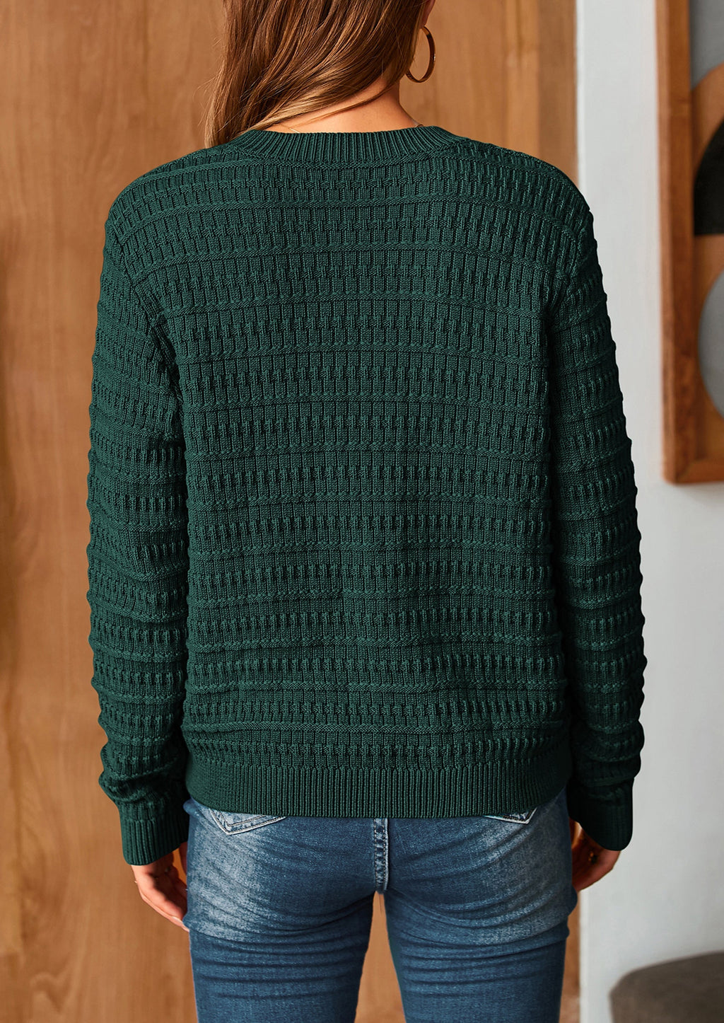 Women's Knit Cardigan Sweaters Casual Long Sleeve Open Front Button Down Trendy Jackets Outerwear