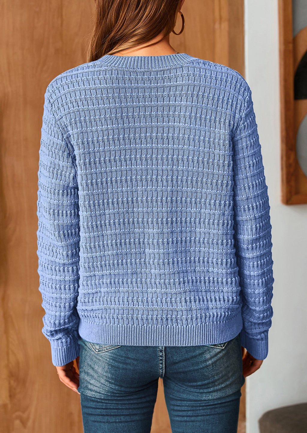 Women's Knit Cardigan Sweaters Casual Long Sleeve Open Front Button Down Trendy Jackets Outerwear