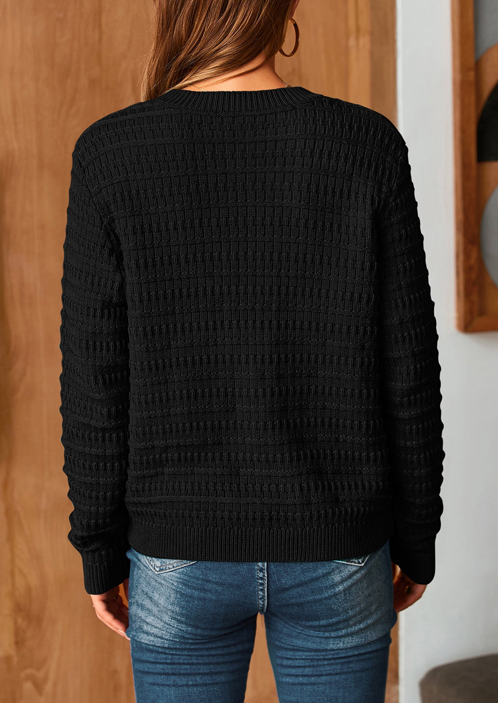 Women's Knit Cardigan Sweaters Casual Long Sleeve Open Front Button Down Trendy Jackets Outerwear