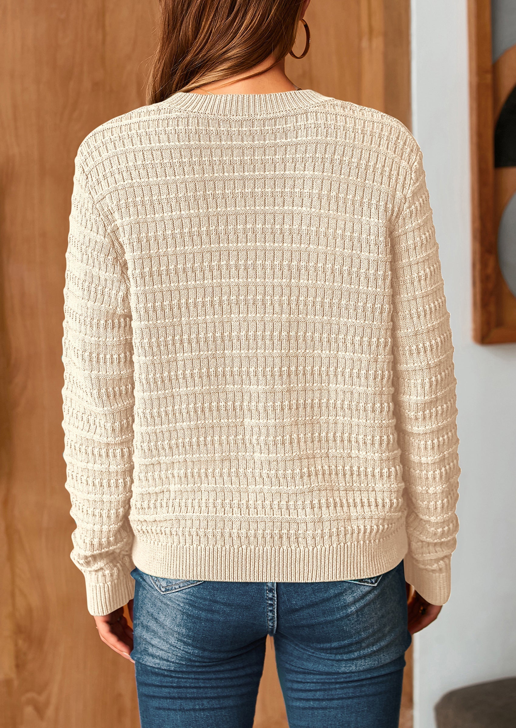 Women's Knit Cardigan Sweaters Casual Long Sleeve Open Front Button Down Trendy Jackets Outerwear