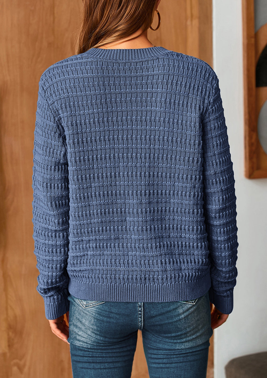 Women's Knit Cardigan Sweaters Casual Long Sleeve Open Front Button Down Trendy Jackets Outerwear