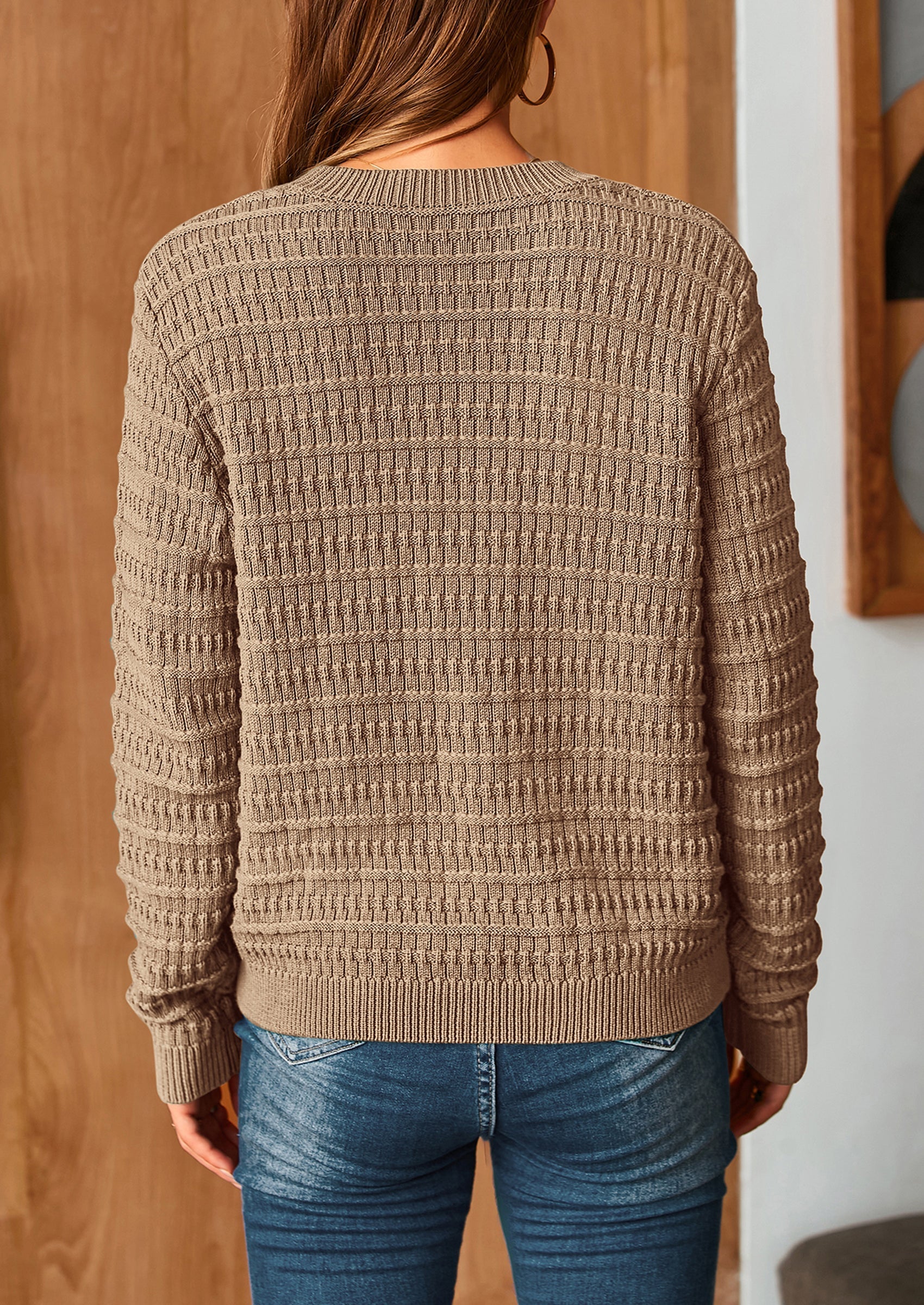 Women's Knit Cardigan Sweaters Casual Long Sleeve Open Front Button Down Trendy Jackets Outerwear