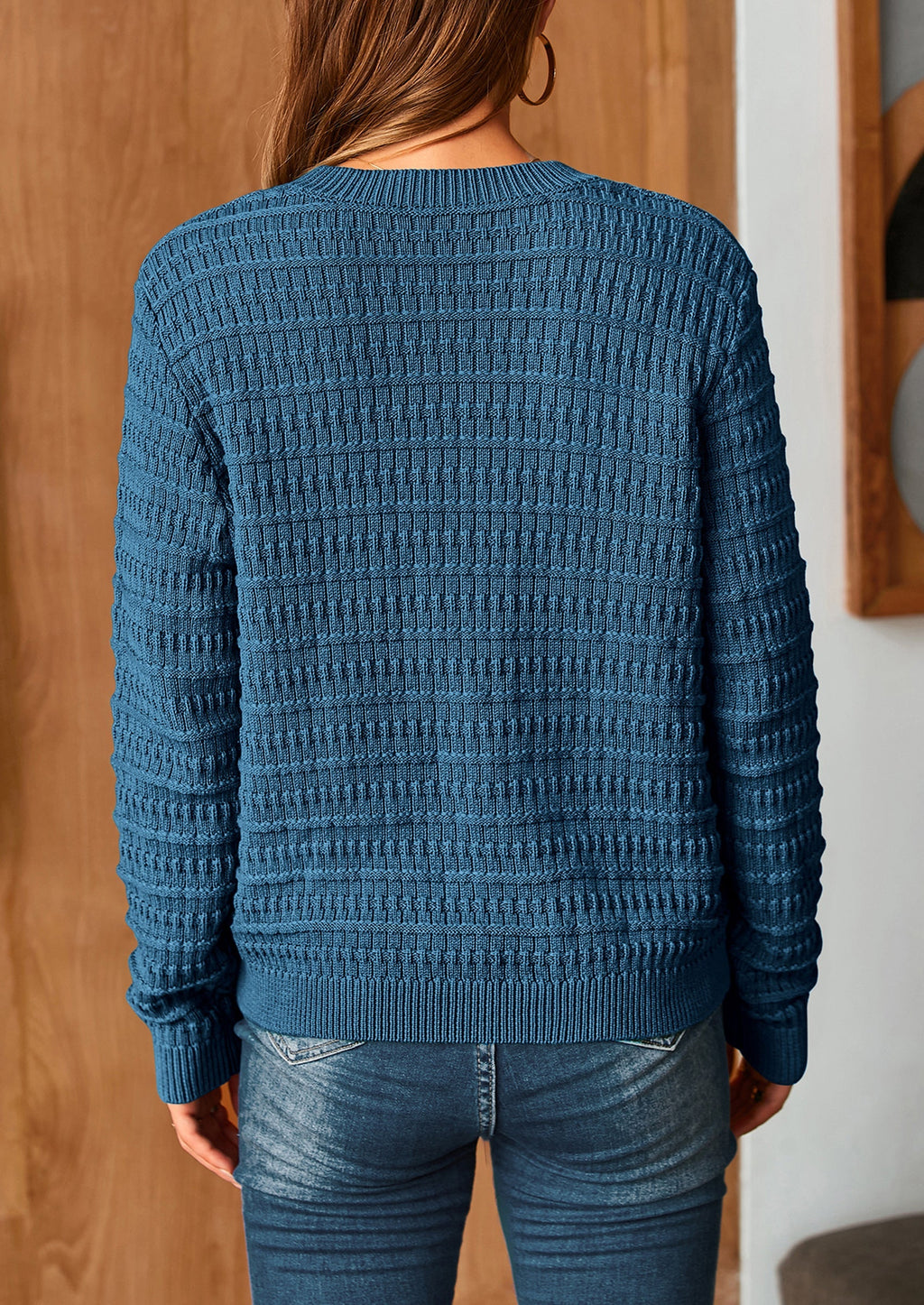 Women's Knit Cardigan Sweaters Casual Long Sleeve Open Front Button Down Trendy Jackets Outerwear