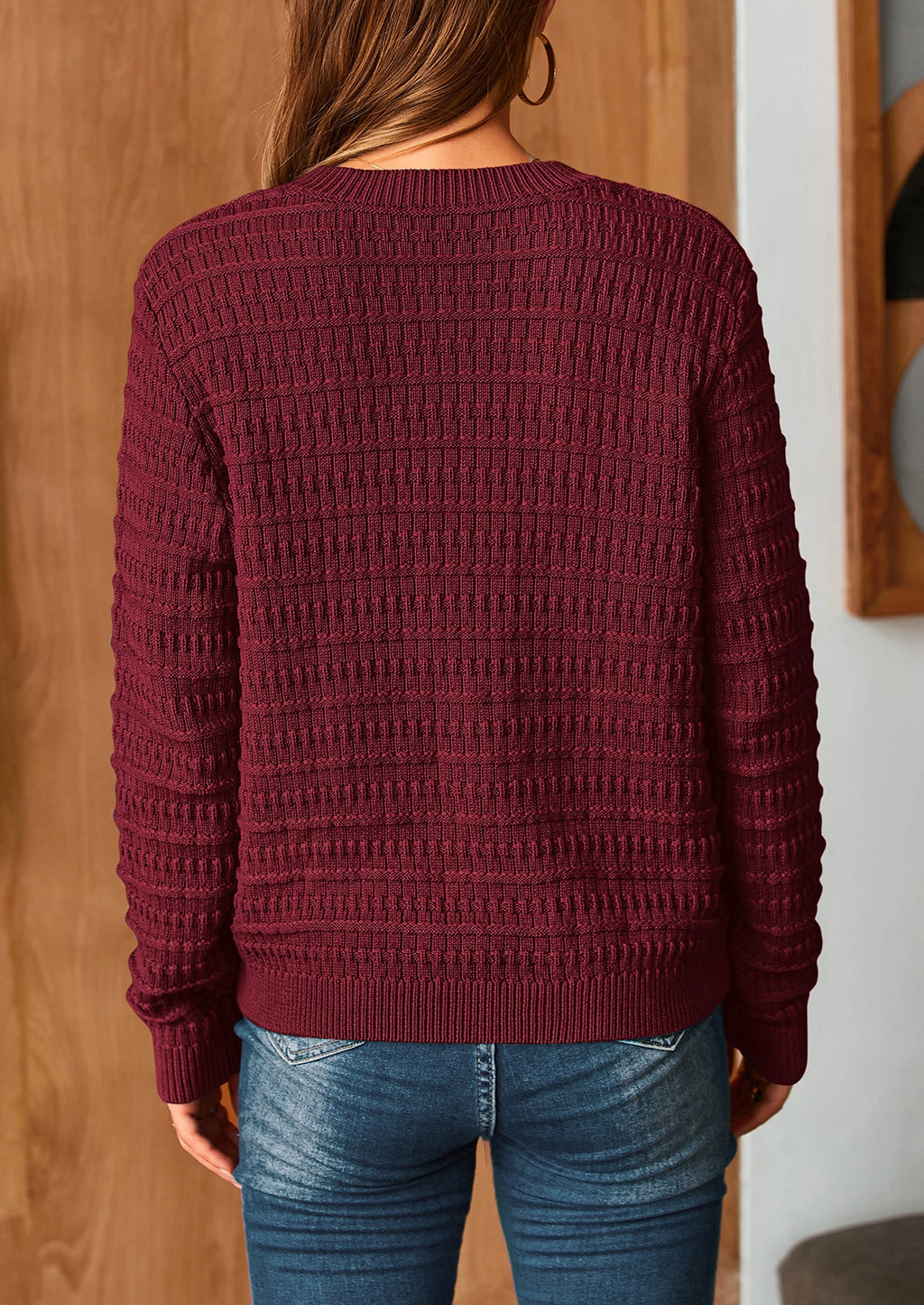 Women's Knit Cardigan Sweaters Casual Long Sleeve Open Front Button Down Trendy Jackets Outerwear