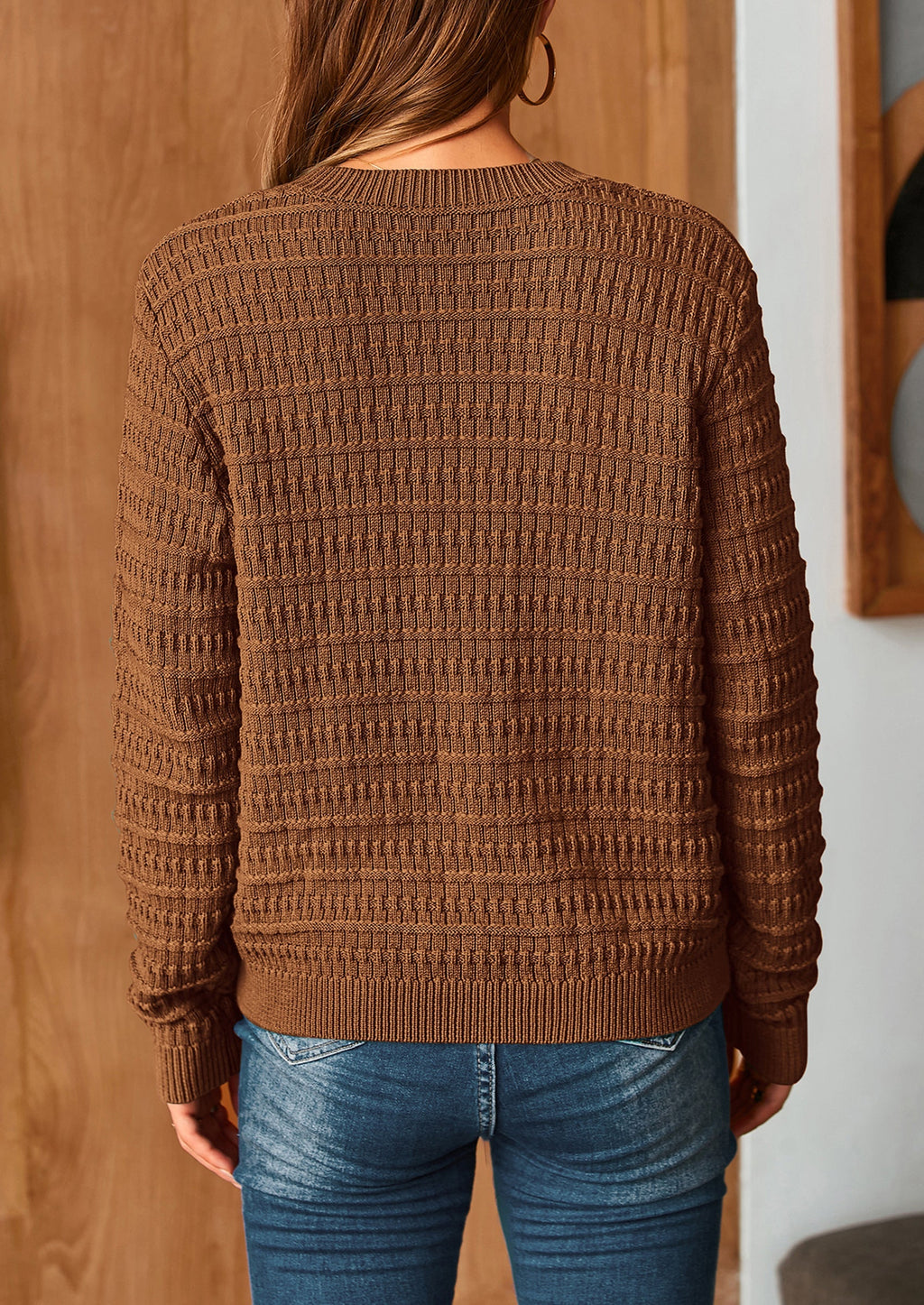 Women's Knit Cardigan Sweaters Casual Long Sleeve Open Front Button Down Trendy Jackets Outerwear