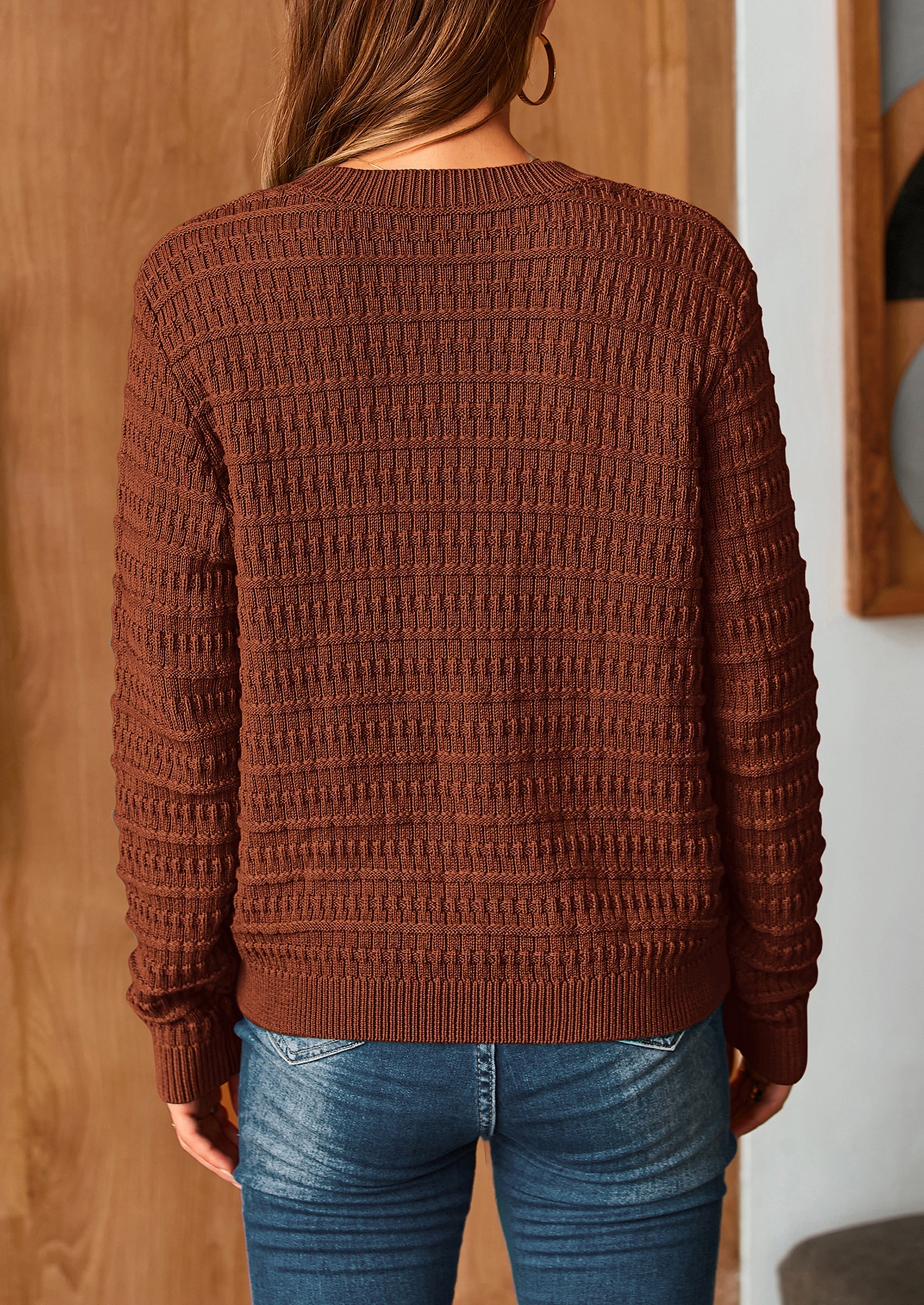 Women's Knit Cardigan Sweaters Casual Long Sleeve Open Front Button Down Trendy Jackets Outerwear