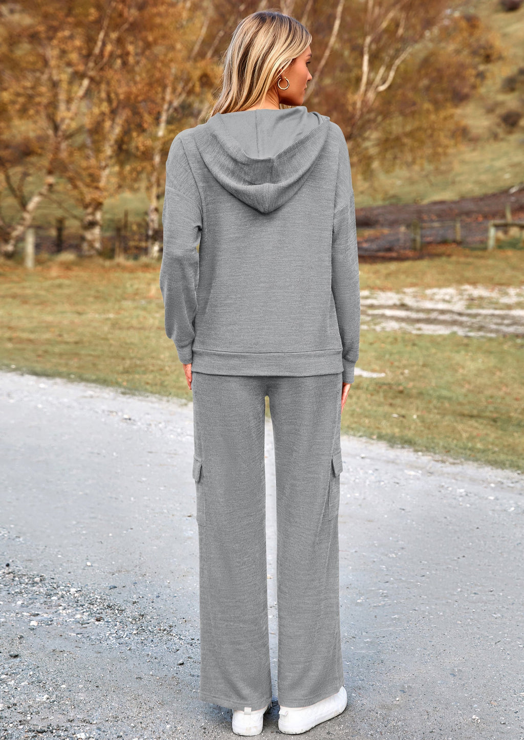 2 Piece Sets For Women Fall Sweatsuits Outfits Lounge Matching Hoodie Set Travel Track Suits Winter Clothes