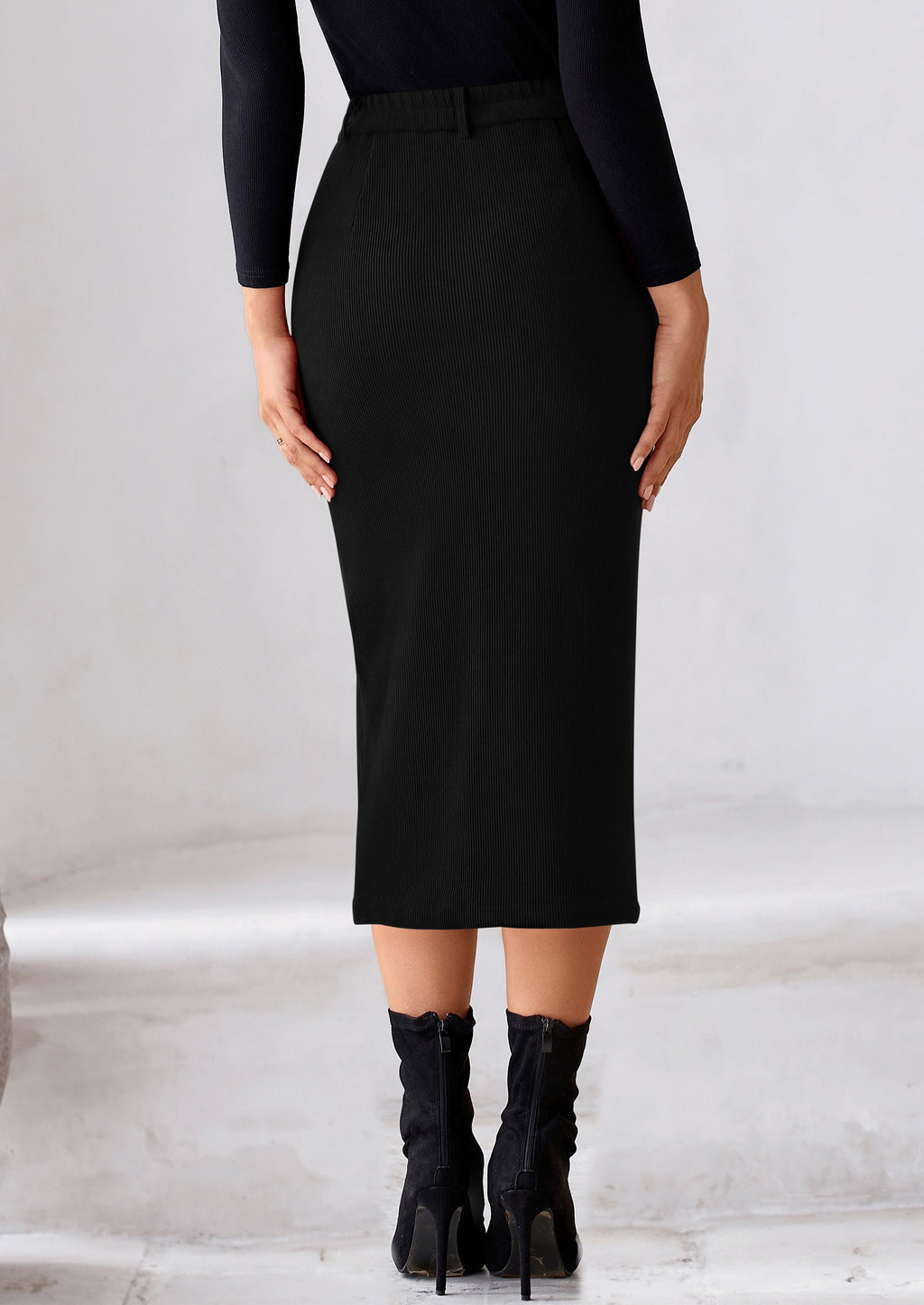 Corduroy Skirt Women Fall Fashion High Waisted Pencil Midi Skirts Business Casual Work Office Winter Outfit