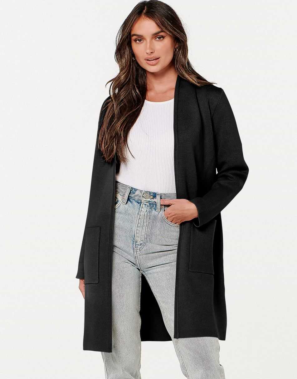 Cardigan Sweater for Women Casual 2025 Fall Winter Fashion Coat Long Sleeve Open Front Knit Coatigan Clothes