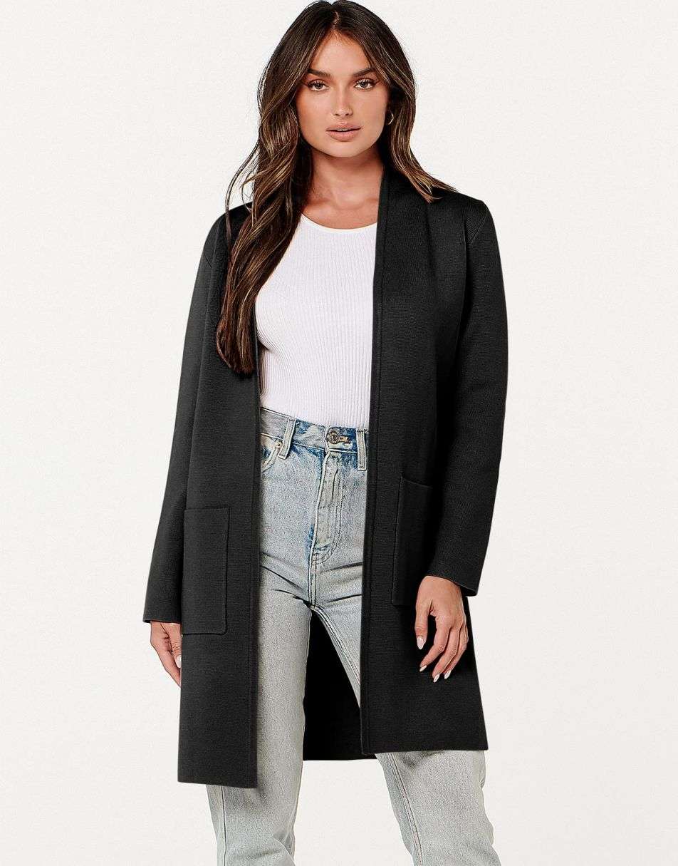 Cardigan Sweater for Women Casual 2025 Fall Winter Fashion Coat Long Sleeve Open Front Knit Coatigan Clothes