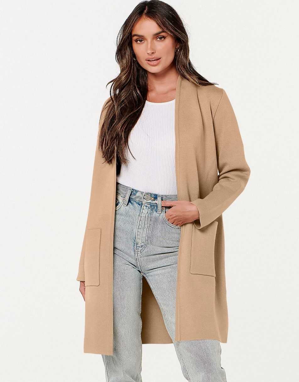 Cardigan Sweater for Women Casual 2025 Fall Winter Fashion Coat Long Sleeve Open Front Knit Coatigan Clothes