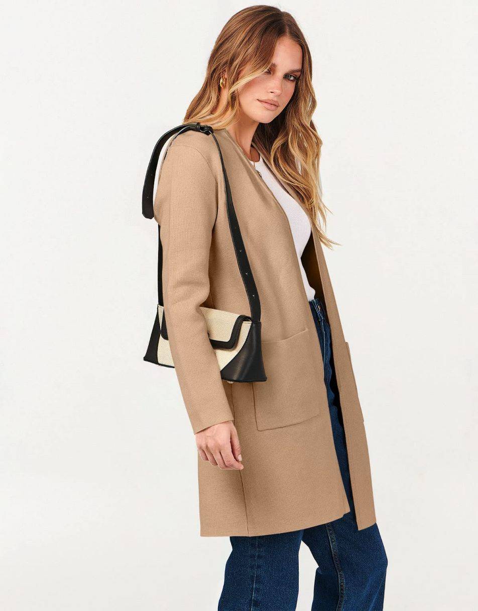 Cardigan Sweater for Women Casual 2025 Fall Winter Fashion Coat Long Sleeve Open Front Knit Coatigan Clothes