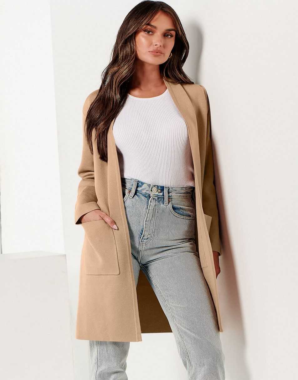 Cardigan Sweater for Women Casual 2025 Fall Winter Fashion Coat Long Sleeve Open Front Knit Coatigan Clothes