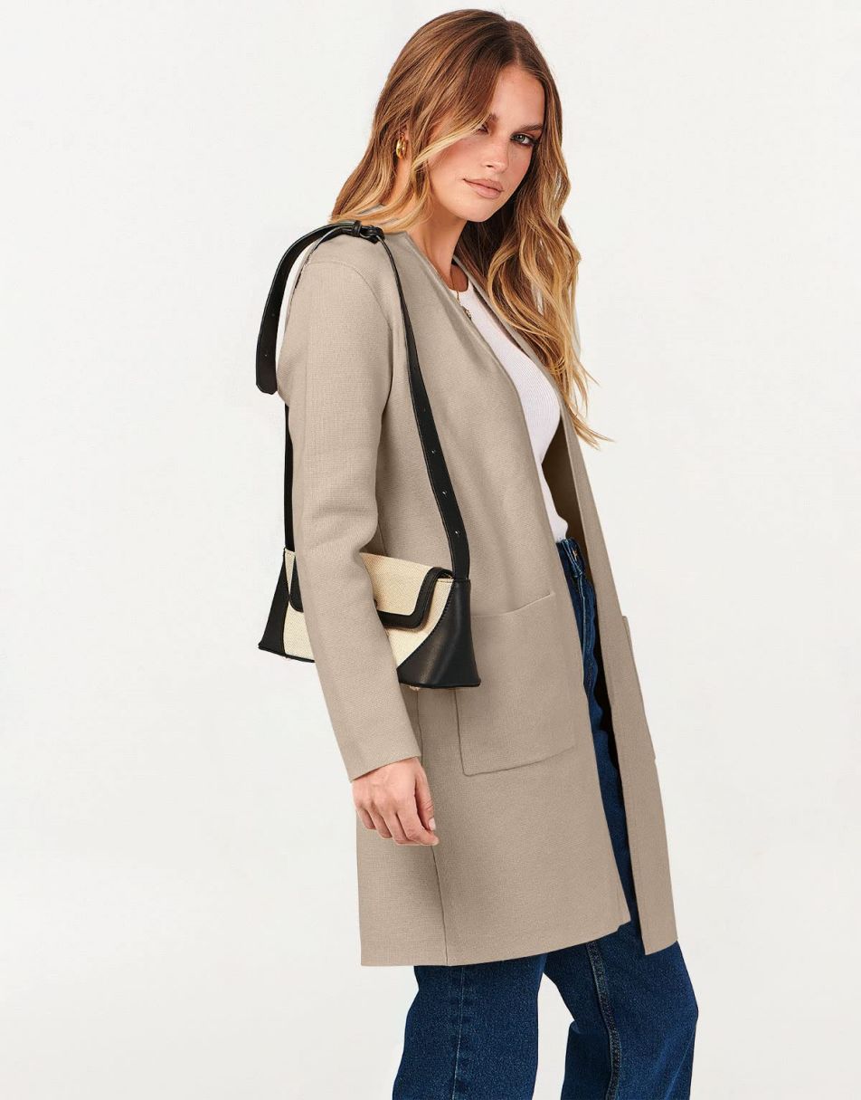 Cardigan Sweater for Women Casual 2025 Fall Winter Fashion Coat Long Sleeve Open Front Knit Coatigan Clothes