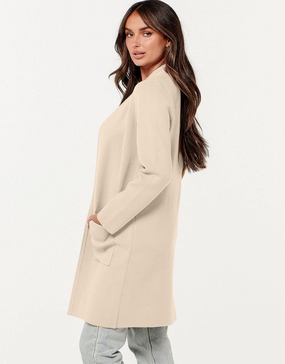 Cardigan Sweater for Women Casual 2025 Fall Winter Fashion Coat Long Sleeve Open Front Knit Coatigan Clothes