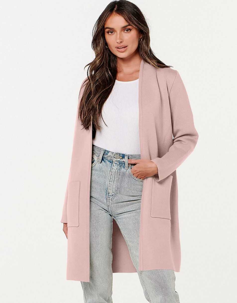 Cardigan Sweater for Women Casual 2025 Fall Winter Fashion Coat Long Sleeve Open Front Knit Coatigan Clothes