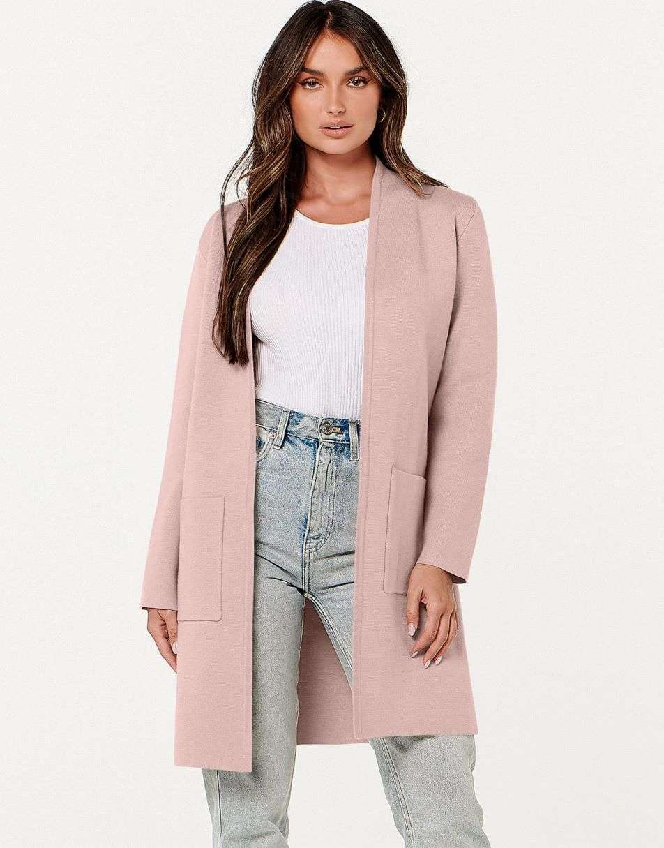 Cardigan Sweater for Women Casual 2025 Fall Winter Fashion Coat Long Sleeve Open Front Knit Coatigan Clothes