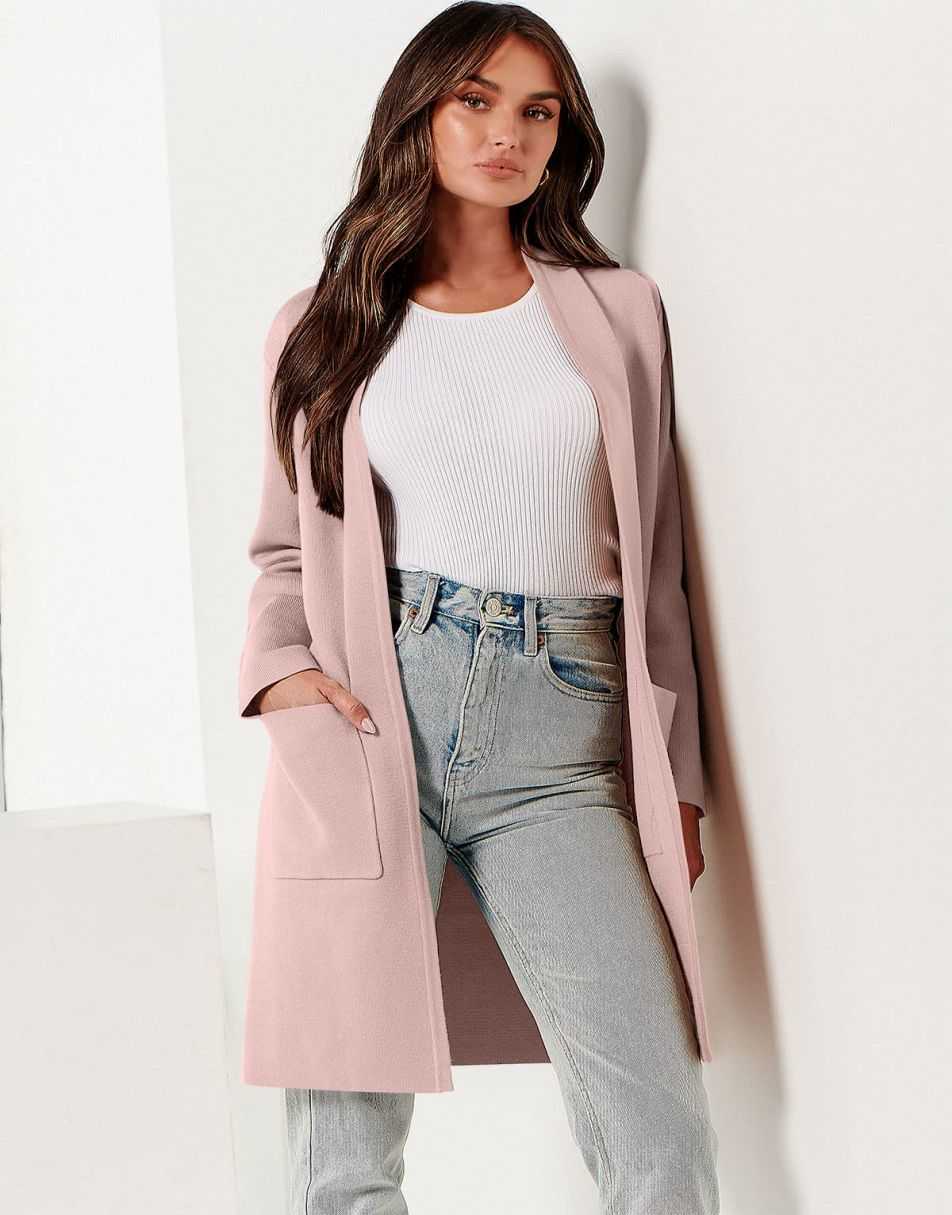 Cardigan Sweater for Women Casual 2025 Fall Winter Fashion Coat Long Sleeve Open Front Knit Coatigan Clothes