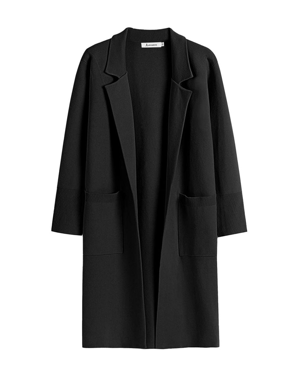 Cardigan for Women Oversized Open Front Sweater Coat Long Sleeve Lapel Blazer Jacket Fall Outwear Coatigan