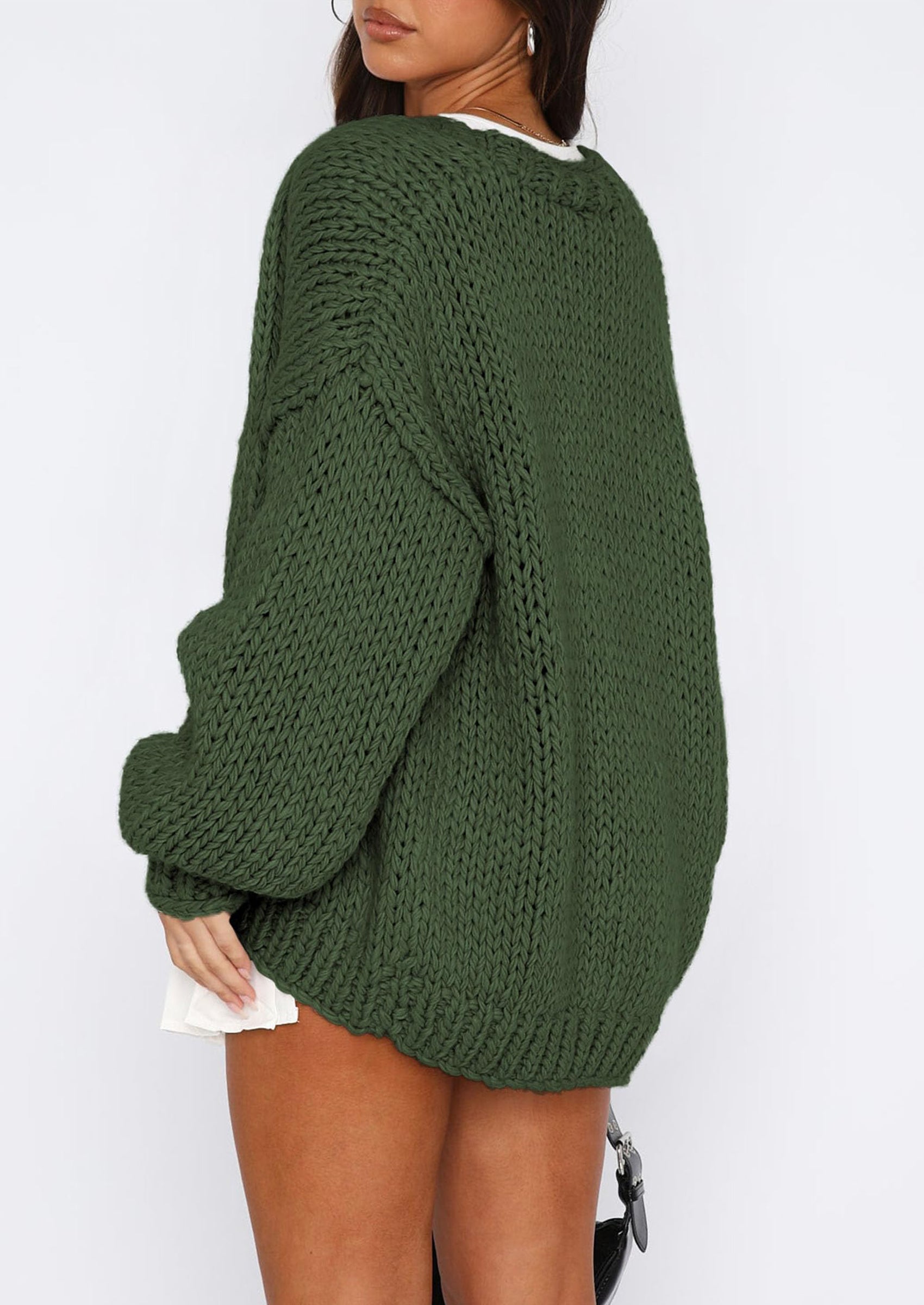 Cardigan Sweaters for Women Trendy Fall Fashion Long Sleeve Chunky Knit Cardigans Winter Clothing Outfits