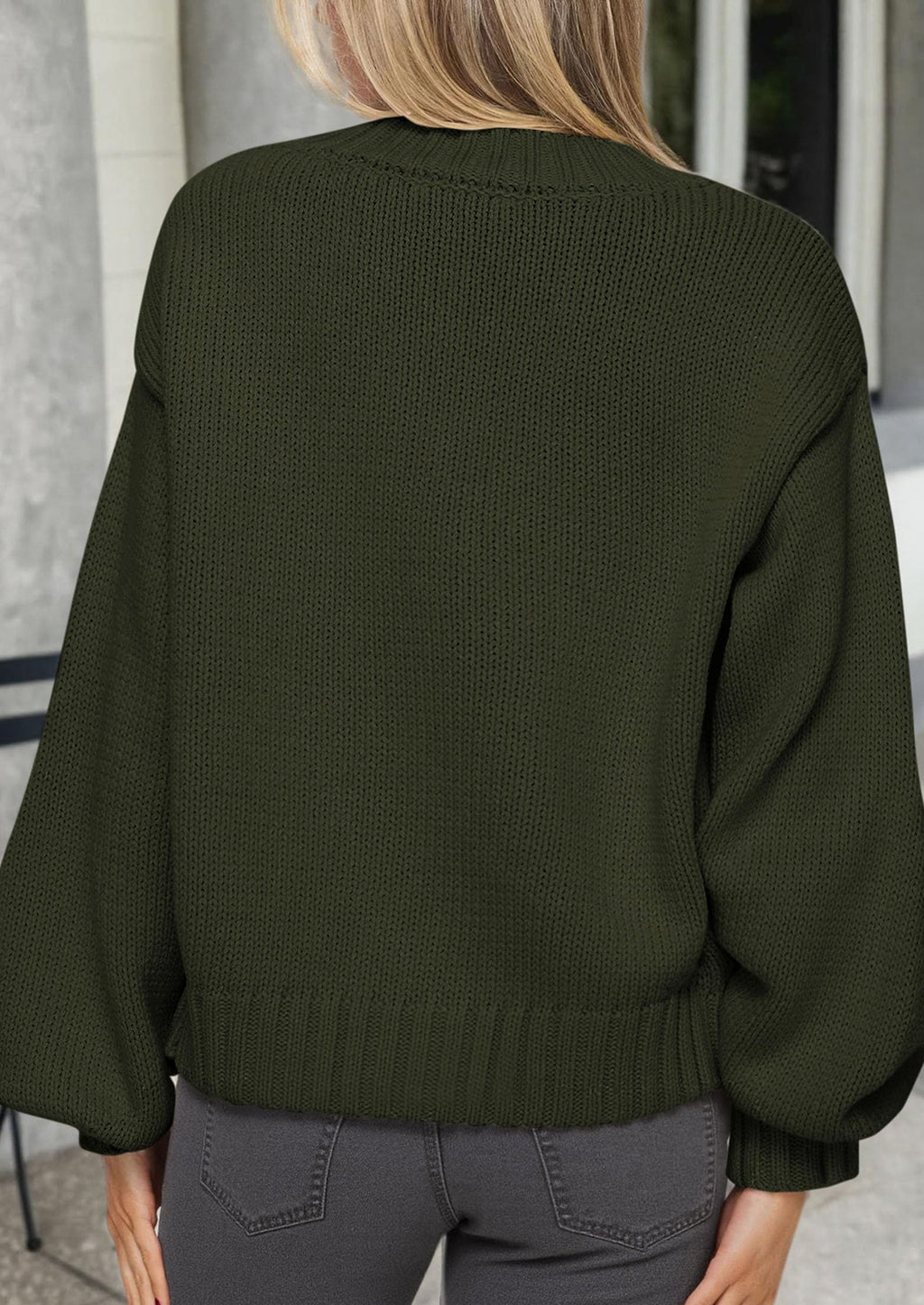 Women's Winter Cardigan Sweaters Trendy Chunky Knit Long Sleeve Button Up Casual Warm Fall Jackets Coats