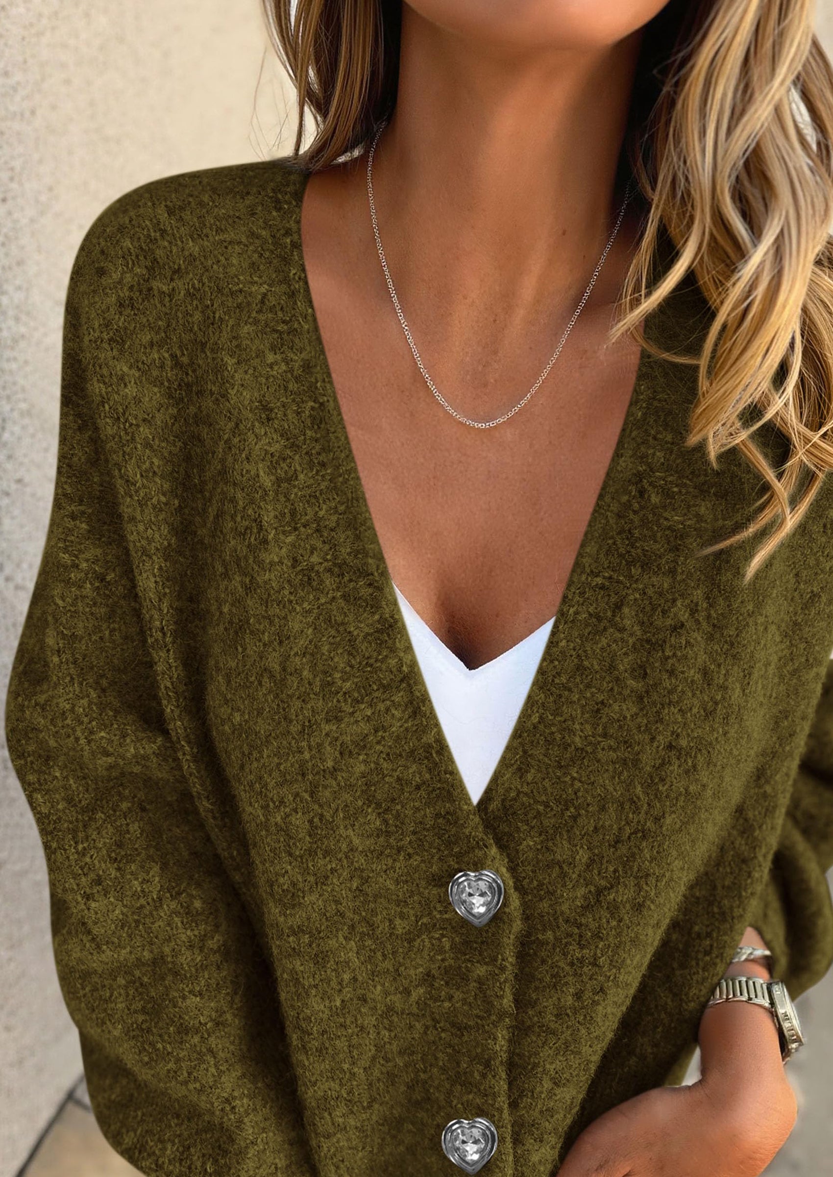 Cardigan Sweaters for Women Trendy Fall Long Sleeve Button Down Oversized Chunky Knit Sweater Outerwear