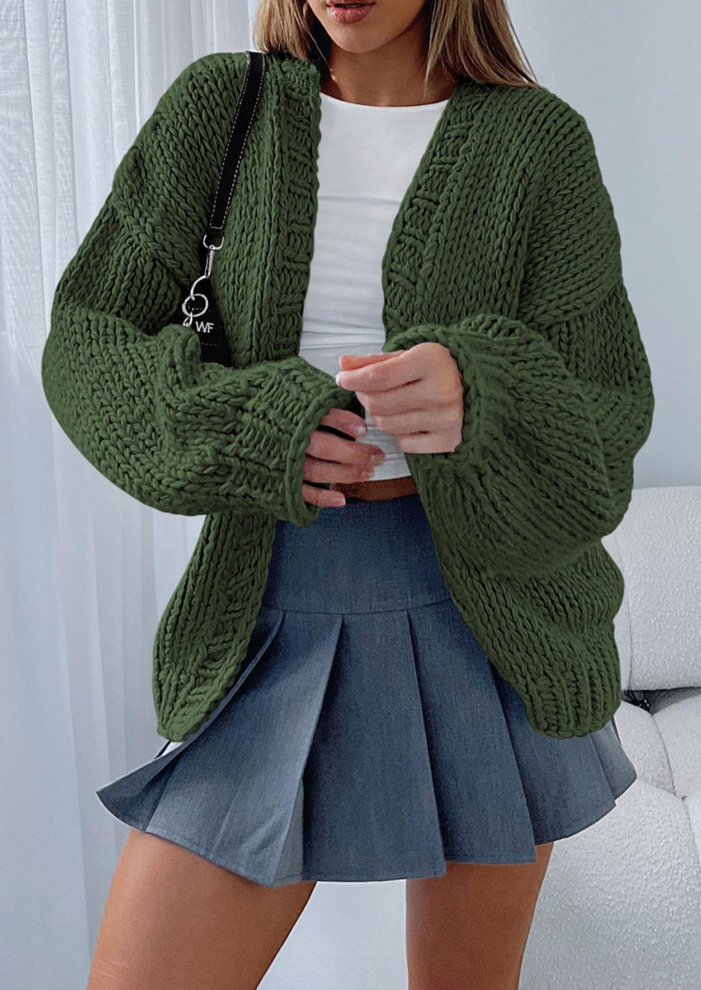 Cardigan Sweaters for Women Trendy Fall Fashion Long Sleeve Chunky Knit Cardigans Winter Clothing Outfits