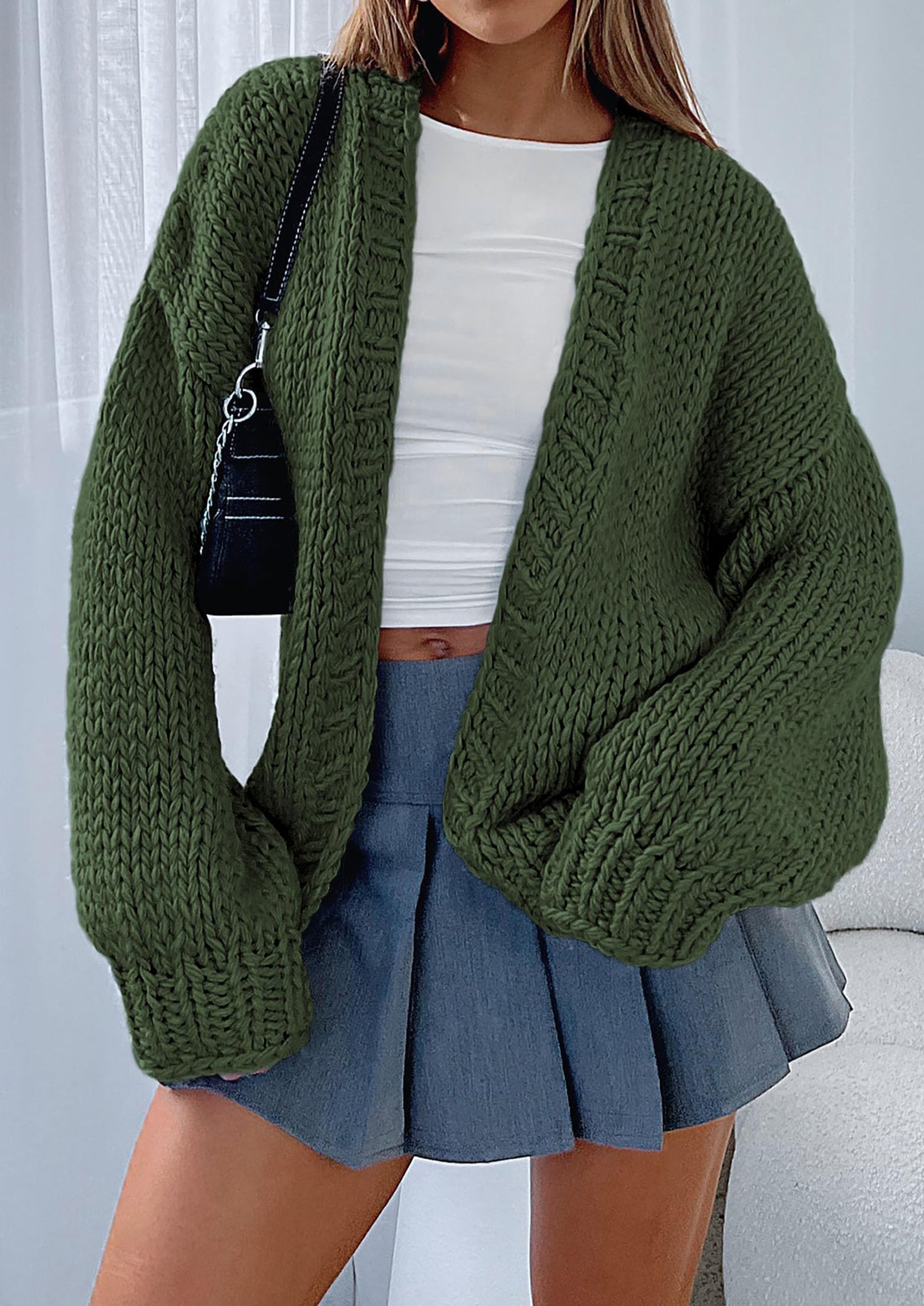 Cardigan Sweaters for Women Trendy Fall Fashion Long Sleeve Chunky Knit Cardigans Winter Clothing Outfits