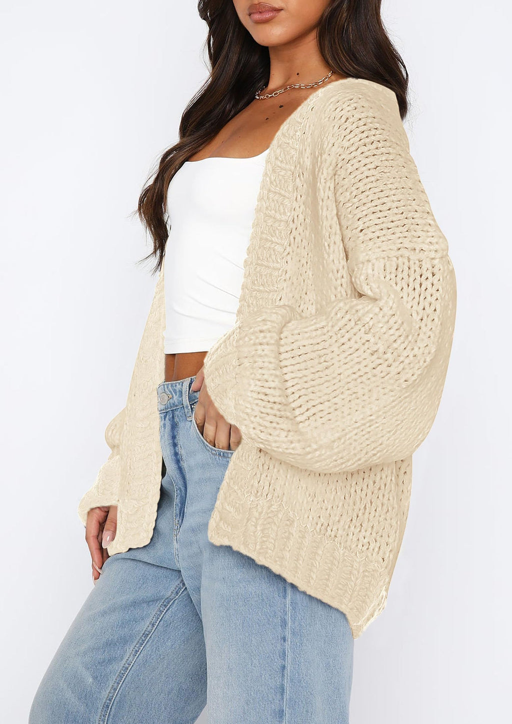 Cardigan Sweaters for Women Trendy Fall Fashion Long Sleeve Chunky Knit Cardigans Winter Clothing Outfits