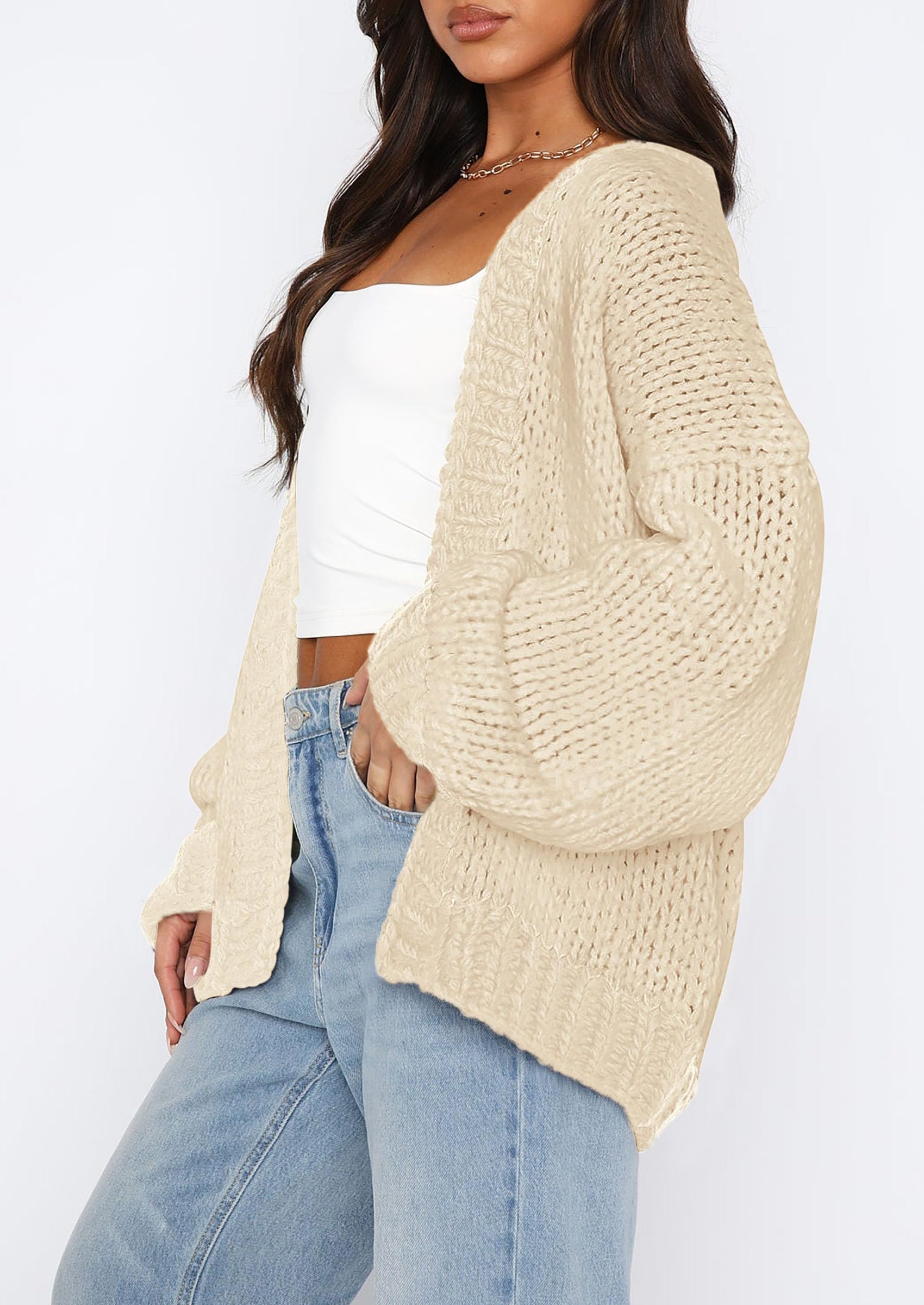 Cardigan Sweaters for Women Trendy Fall Fashion Long Sleeve Chunky Knit Cardigans Winter Clothing Outfits