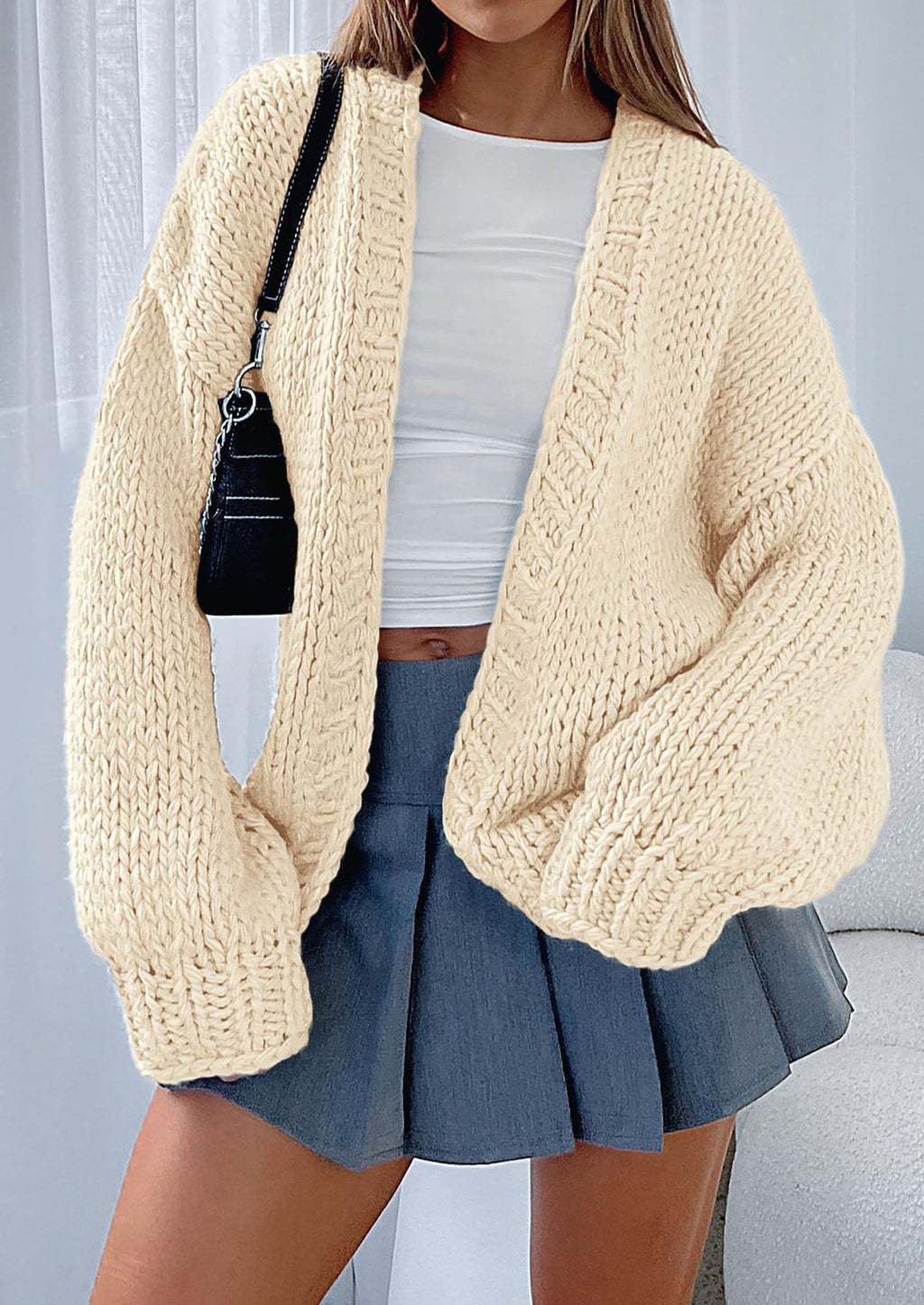 Cardigan Sweaters for Women Trendy Fall Fashion Long Sleeve Chunky Knit Cardigans Winter Clothing Outfits