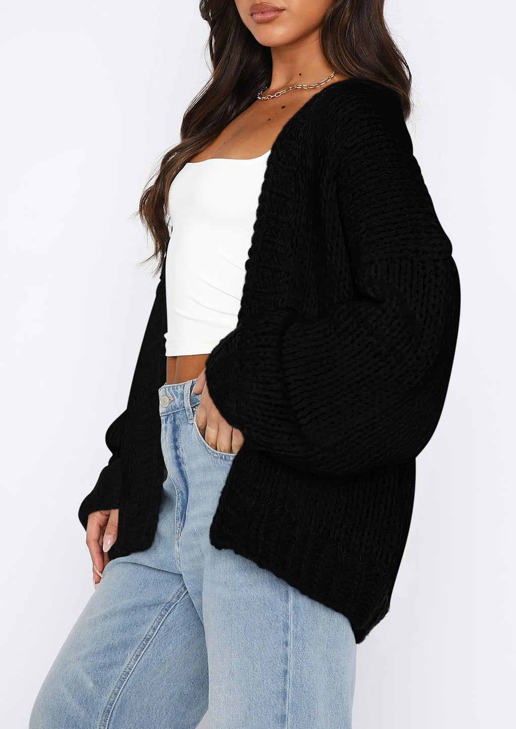 Cardigan Sweaters for Women Trendy Fall Fashion Long Sleeve Chunky Knit Cardigans Winter Clothing Outfits