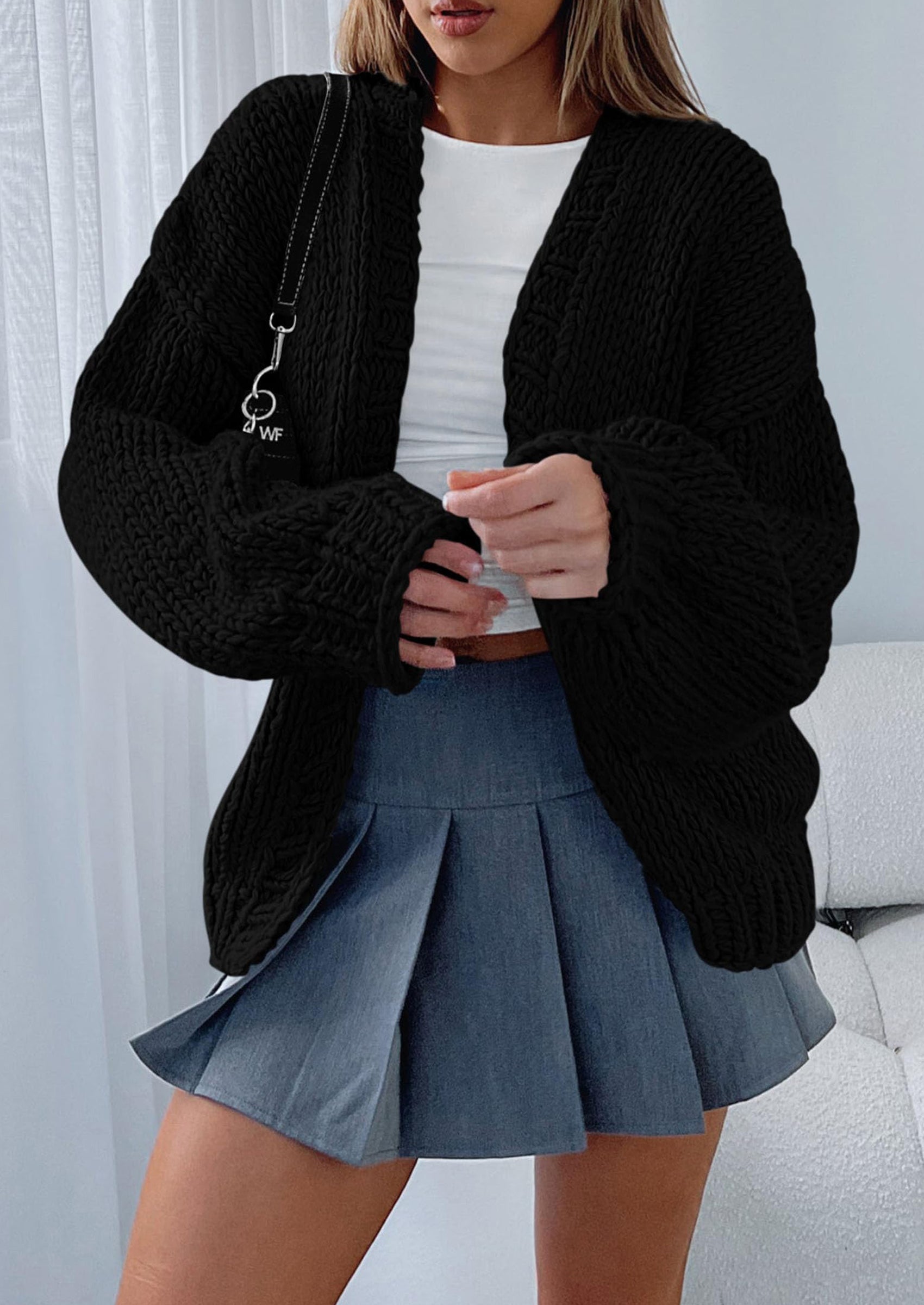 Cardigan Sweaters for Women Trendy Fall Fashion Long Sleeve Chunky Knit Cardigans Winter Clothing Outfits