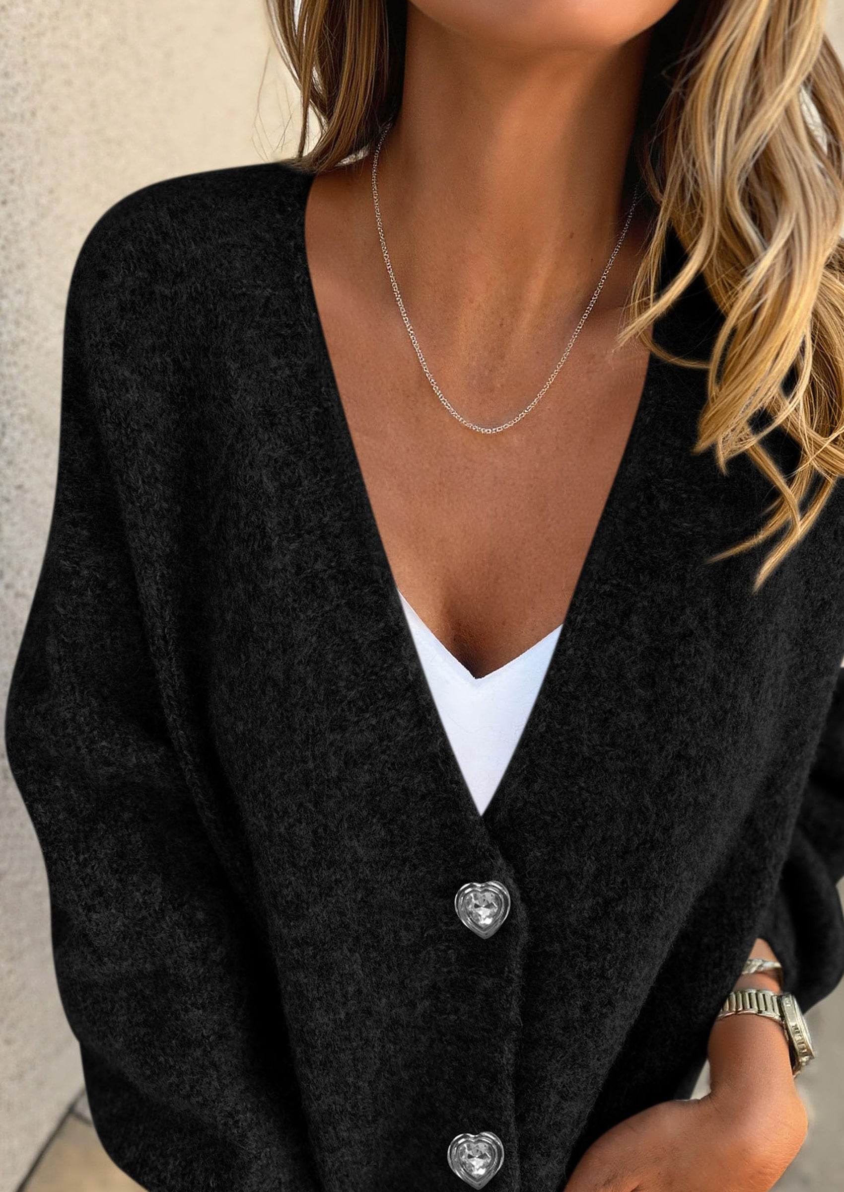 Cardigan Sweaters for Women Trendy Fall Long Sleeve Button Down Oversized Chunky Knit Sweater Outerwear