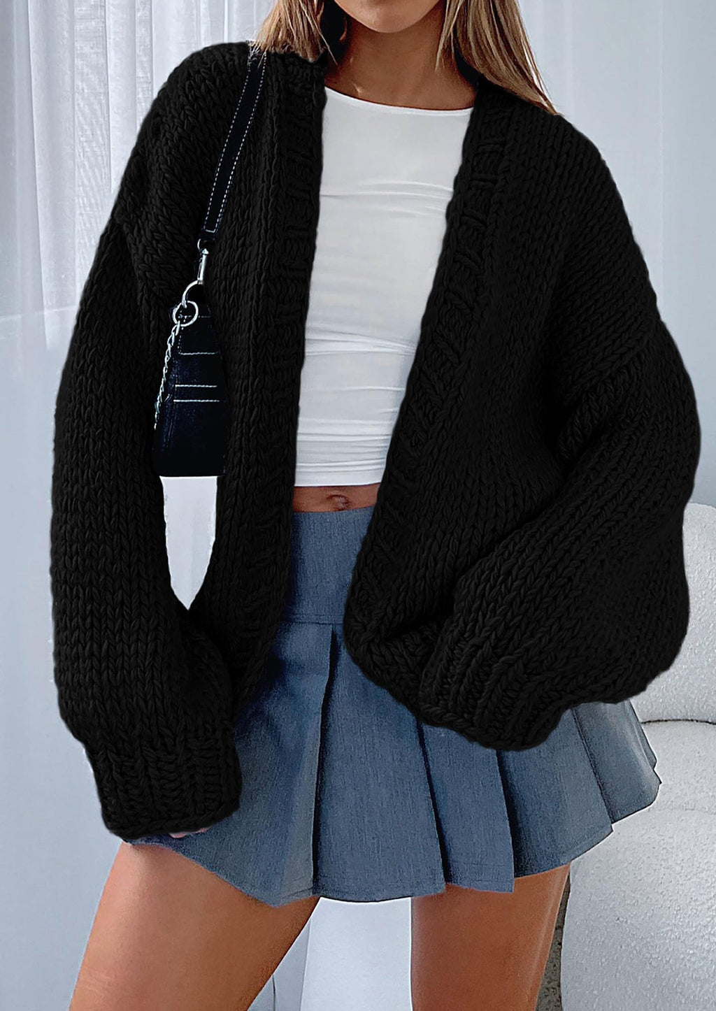 Cardigan Sweaters for Women Trendy Fall Fashion Long Sleeve Chunky Knit Cardigans Winter Clothing Outfits